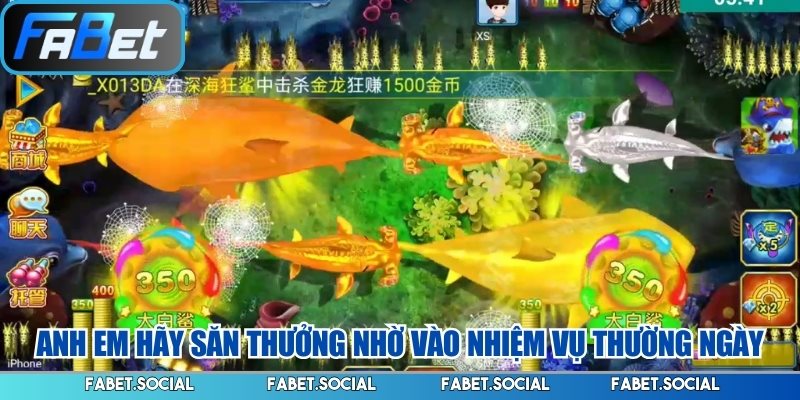 Anh em hãy săn thưởng nhờ vào nhiệm vụ thường ngày