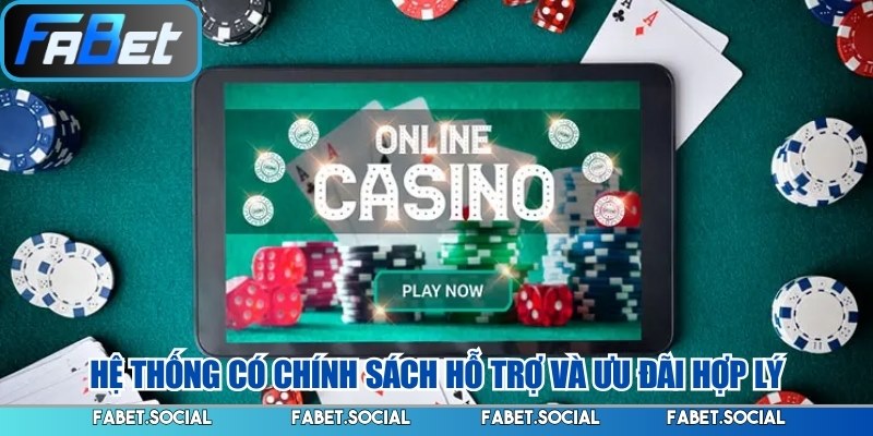 Casino FABET: Trải Nghiệm Chân Thực Sòng Bài Hiện Đại Hệ thống có chính sách hỗ trợ và ưu đãi hợp lý