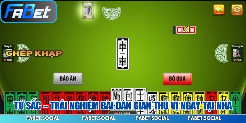 Tứ sắc – Trải nghiệm bài dân gian thú vị ngay tại nhà