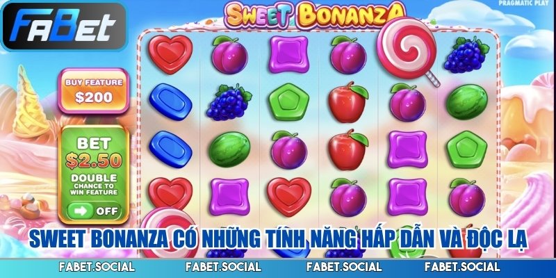 Slot Game FABET - Thế Giới Giải Trí Đổi Thưởng An Toàn Sweet Bonanza có những tính năng hấp dẫn và độc lạ